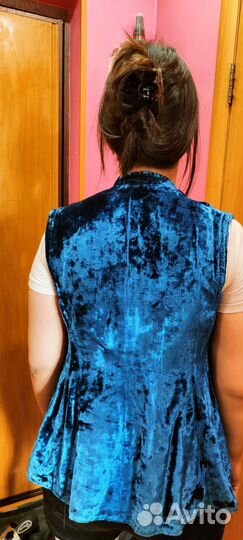 Панбархат безрукавка старинная