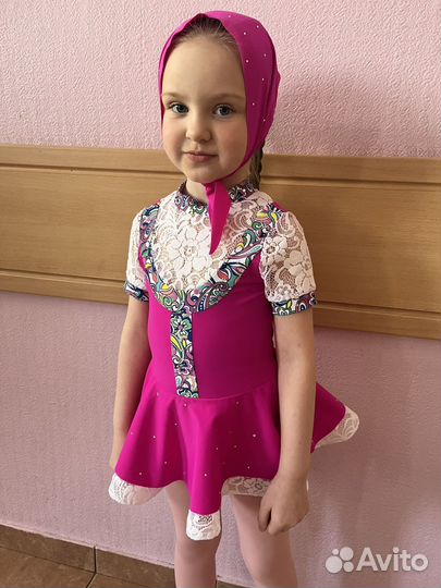 Купальник -платье для выступлений 110 166 122