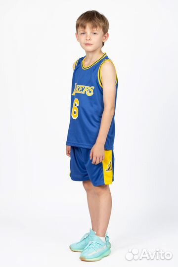 Форма баскетбольная lakers #6 james подростковая