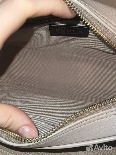 Сумка натуральная кожа бежевая