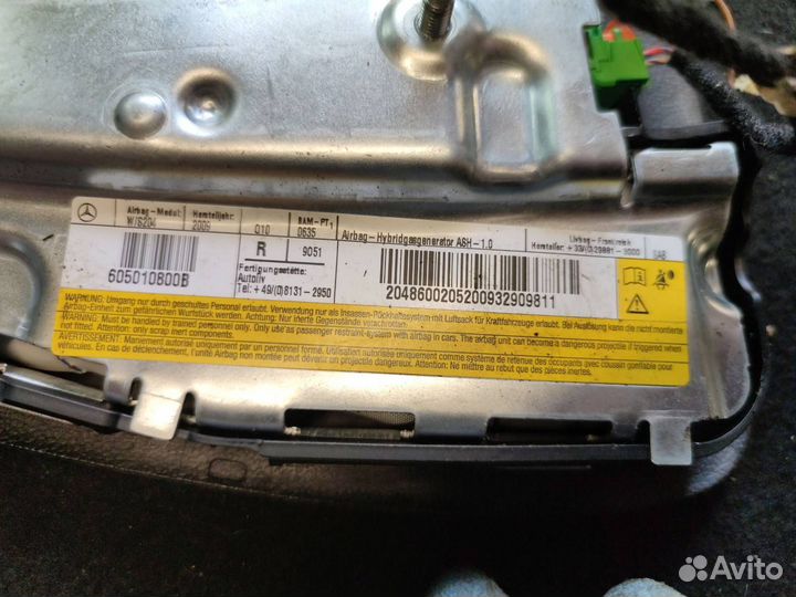 Подушка безопасности сиденья переднего правого