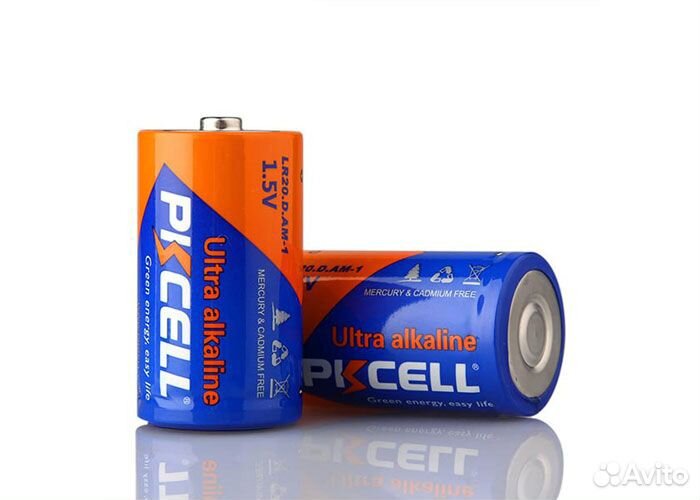 Батарейка pkcell Ultra Alkaline LR20-2S