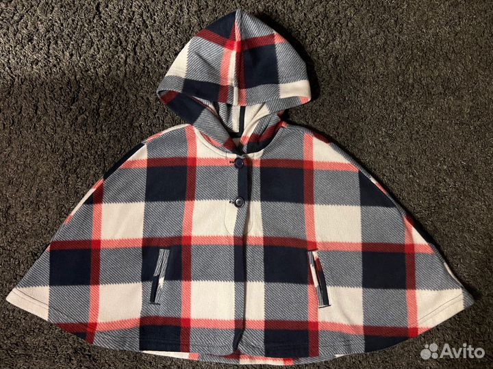 Пончо накидка детская для девочек