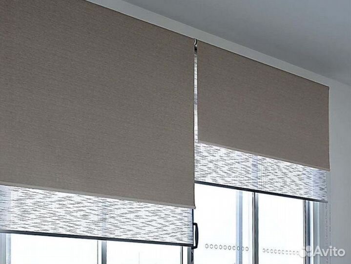 Рулонные шторы Cтандарт полупрозрачные на заказ