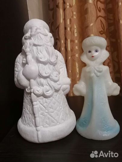 Советский дед мороз и снегурочка