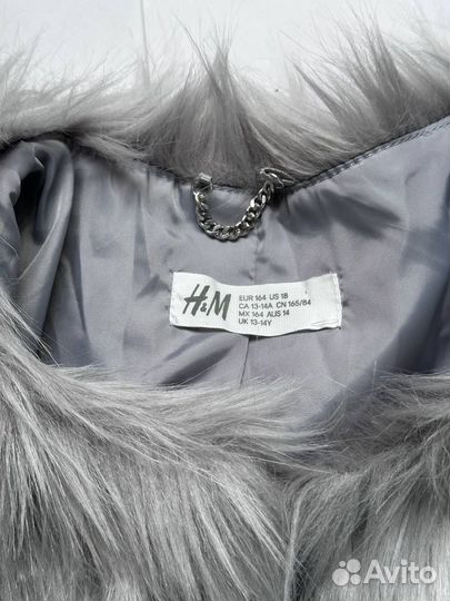 H&M шуба для девочки
