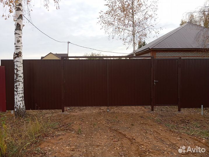 Откатные ворота и заборы