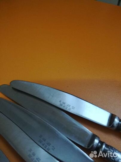 Кухонные ножи мельхиор 6шт