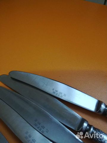 Кухонные ножи мельхиор 6шт