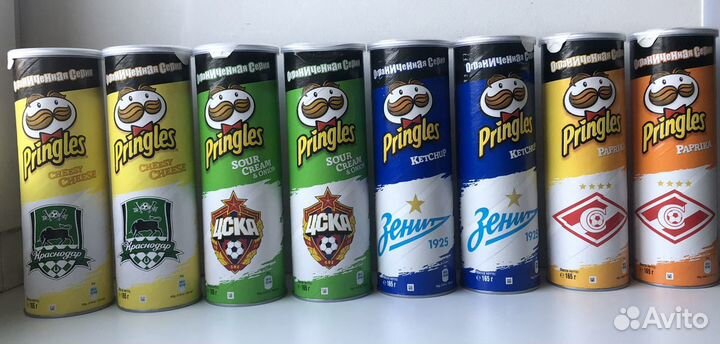 Чипсы Pringles с эмблемами футбольных клубов