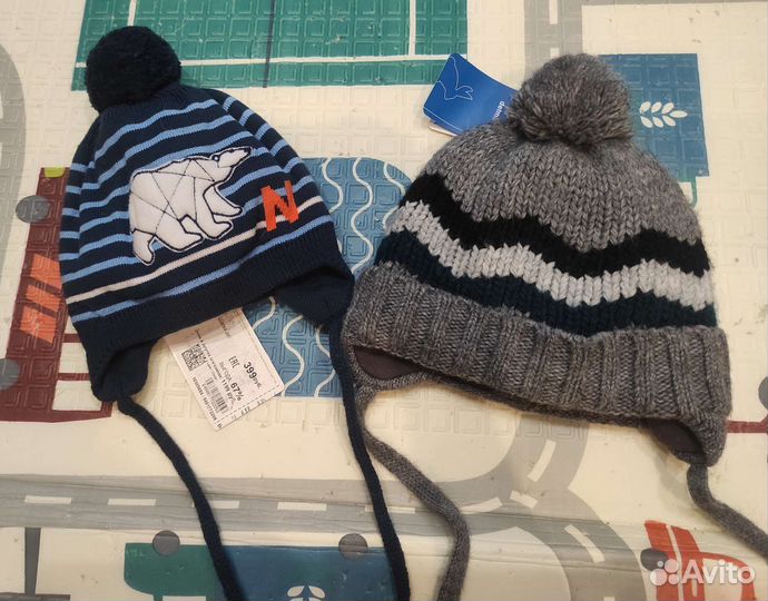 Зимняя шапка детская 46-48