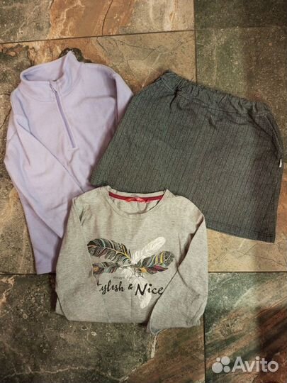 Одежда б/у для девочки 128- 134-140