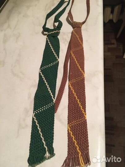 Галстуки мужские плетёные