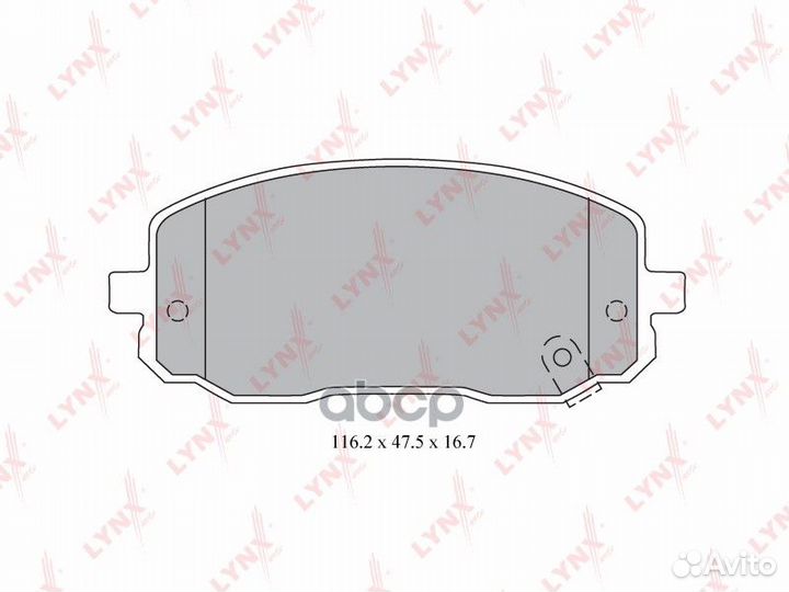 Колодки тормозные дисковые перед BD4409 LYN