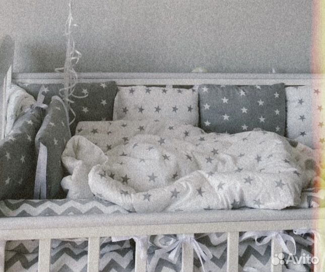 Подушки-бортики в детскую кроватку