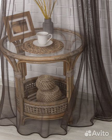 Тюль Ирис шоколад