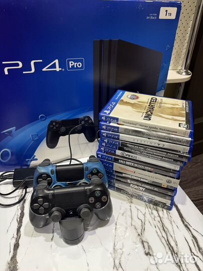 Sony playstation 4 pro 1tb 2 геймпада