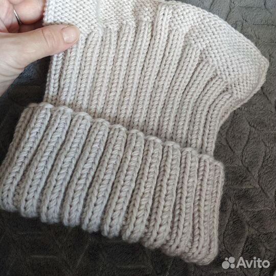Котошапка вязаная в наличии и на заказ