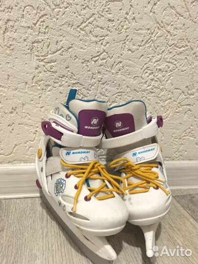 Коньки детские раздвижные 30-33 размер