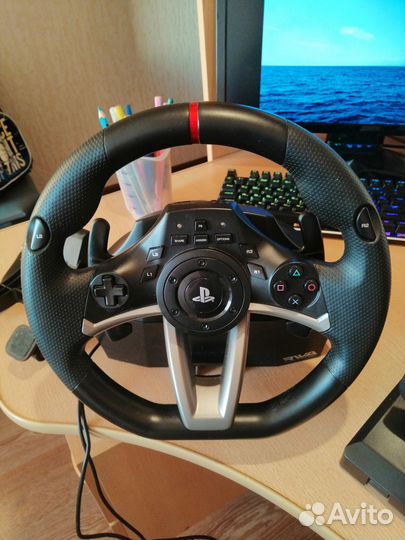 Гоночный руль hory apex PS4/PS3