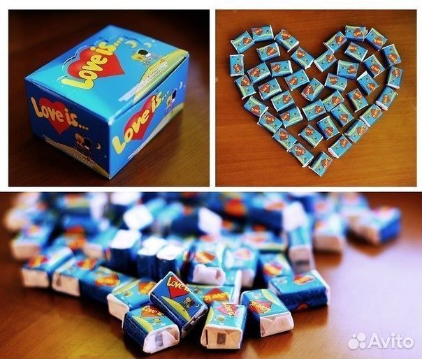 Жвачка Love is со вкусом Клубника-Банан