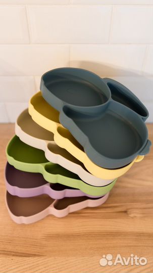 Силиконовая тарелка детская