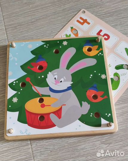 Мозаика деревянная радуга кидс