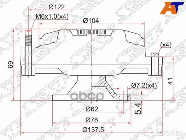 Вискомуфта toyota townace/liteace 2-3С# 92- ST