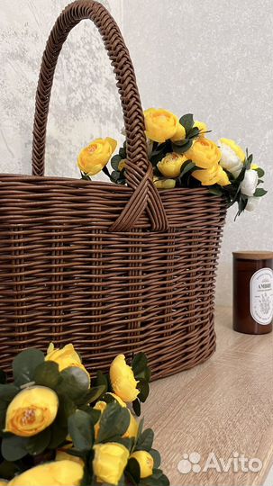 Корзина плетеная большая