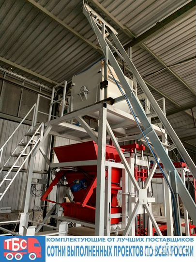 Линия прессования бордюров и брусчатки