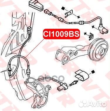 Датчик абс передней подвески, двусторонний CI10