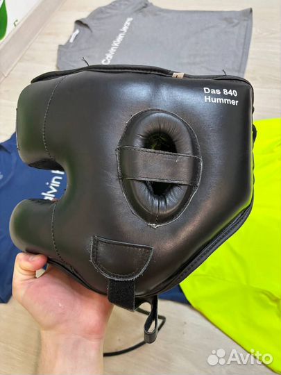 Боксёрский шлем clinch everlast с бампером