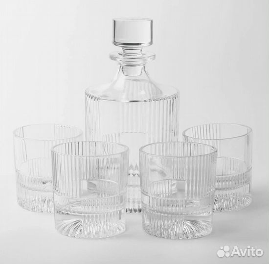 Новый набор для виски графин и стаканы Kuchenland