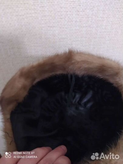 Шапка норковая женская