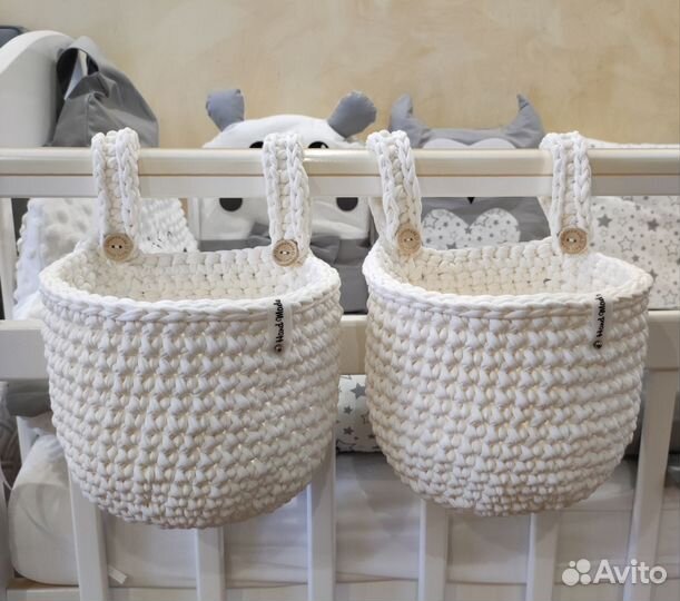 Корзинка органайзер/корзинка на детскую кроватку