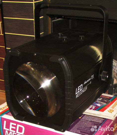 Светомузыка ADj LED Messenger RGB Mic DMX ду Линза