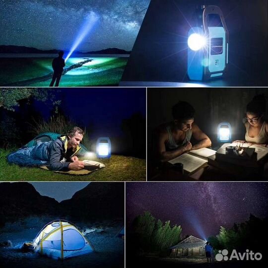Фонарь кемпинговый 3в1