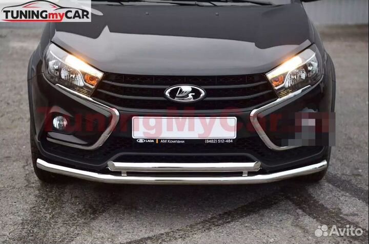 Защита перед.бампера (нпс) LADA Vesta SW Cross 17+