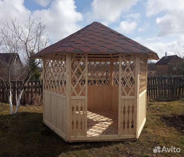 Беседка для дачи деревянная