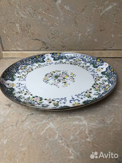 Набор миска и поднос эмалированные