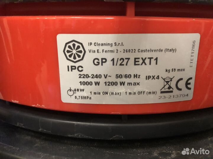 Моющий пылесос IPC Soteco Tornado 200