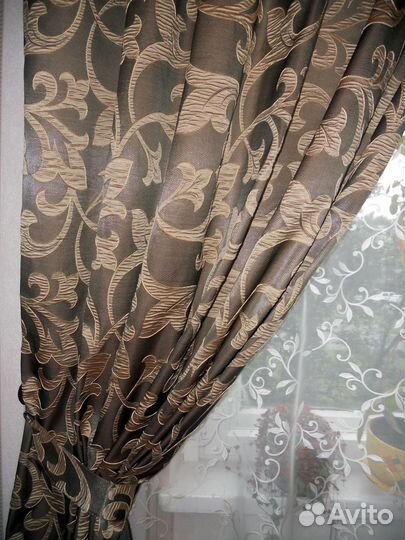 Шторы с лилиями