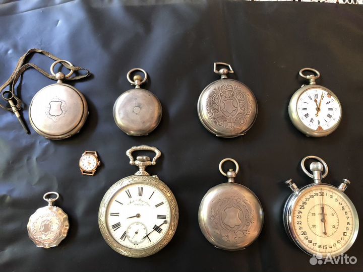 Часы карманные серебро