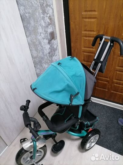 Велосипед коляска с ручкой