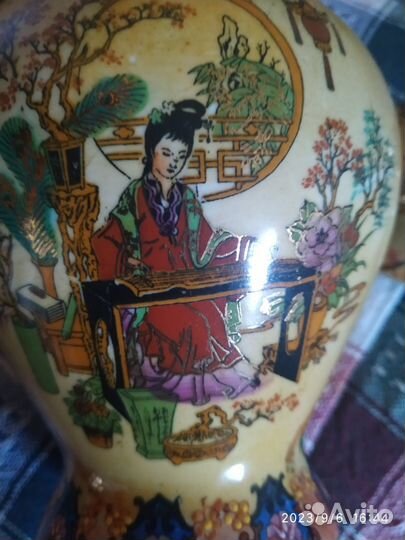 Ваза китайская ручной работы. хх век