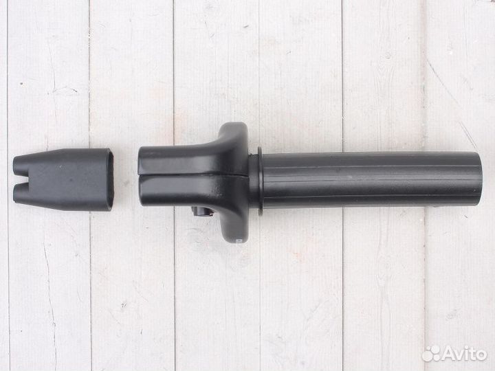 Ручка газа пластиковая черная под 2 троссика