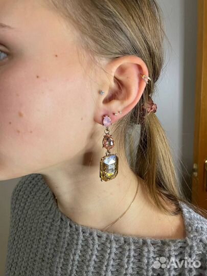 Серьги с камнями