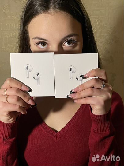 Наушники AirPods 3 NEW 2023 (Гарантия + Чехол)