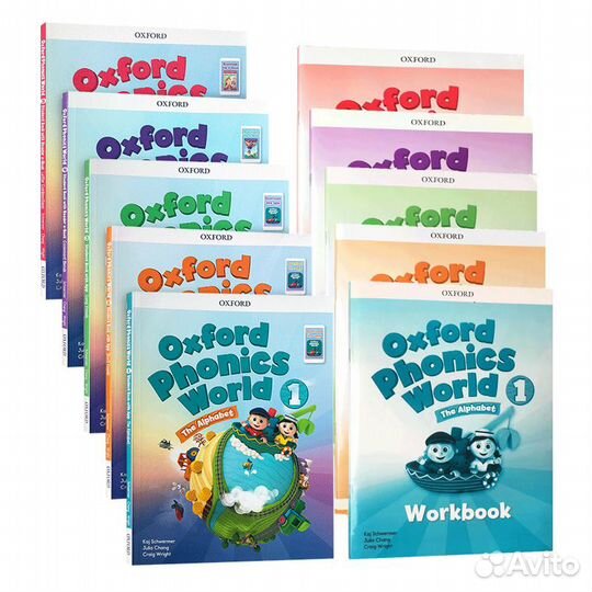 Oxford phonics world все части (учебник + тетрадь)