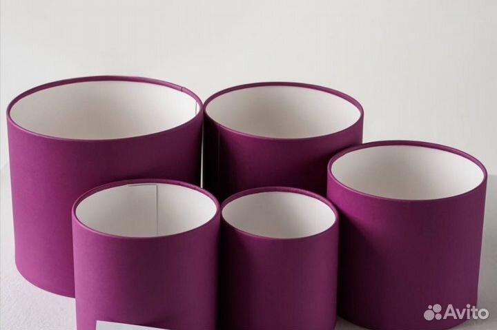 Шляпные коробки для цветов без крышек